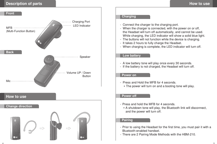 Lg Hbm 210 Bluetooth Headset User Manual - hoodhigh-power